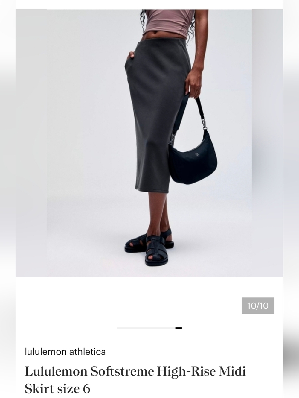 Lululemon Softstreme High-Rise Midi Skirt